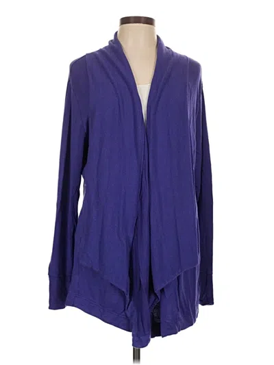 Pre-owned Athleta Cardigan Sweater In Purple