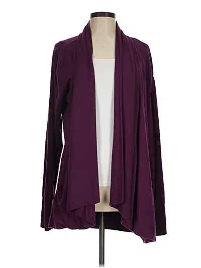 Pre-owned Athleta Cardigan Sweater In Purple