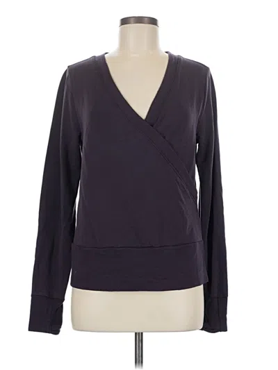 Pre-owned Athleta Cardigan Sweater In Purple