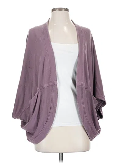 Pre-owned Athleta Cardigan Sweater In Purple