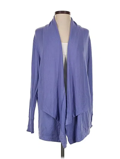 Pre-owned Athleta Cardigan Sweater In Purple