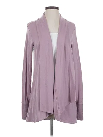 Pre-owned Athleta Cardigan Sweater In Purple