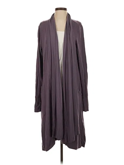 Pre-owned Athleta Cardigan Sweater In Purple