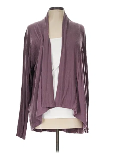 Pre-owned Athleta Cardigan Sweater In Purple