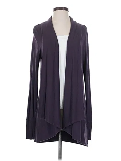 Pre-owned Athleta Cardigan Sweater In Purple