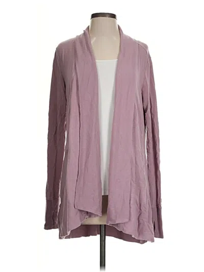 Pre-owned Athleta Cardigan Sweater In Purple