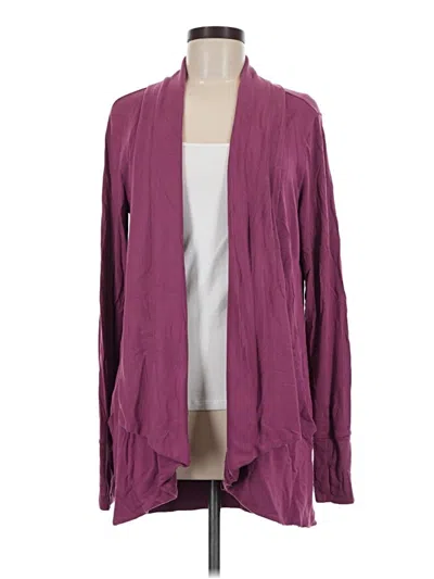 Pre-owned Athleta Cardigan Sweater In Purple