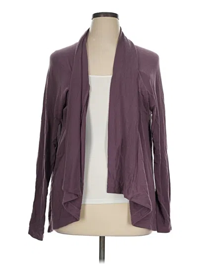 Pre-owned Athleta Cardigan Sweater In Purple