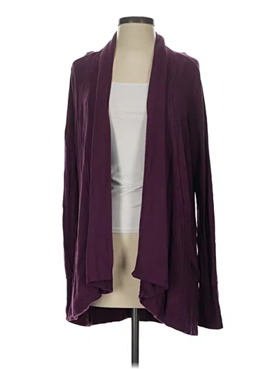 Pre-owned Athleta Cardigan Sweater In Purple