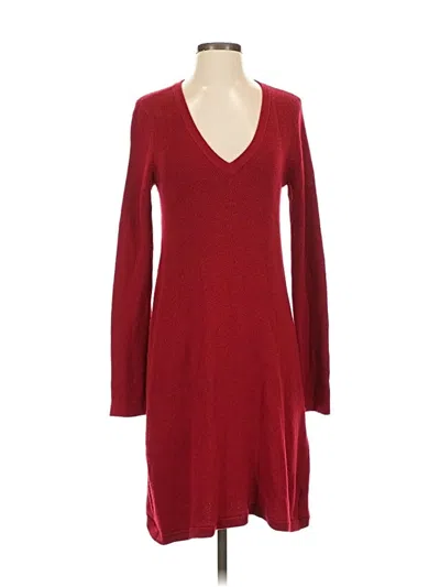 Pre-owned Athleta Cardigan Sweater In Red