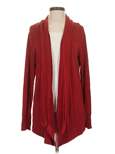 Pre-owned Athleta Cardigan Sweater In Red