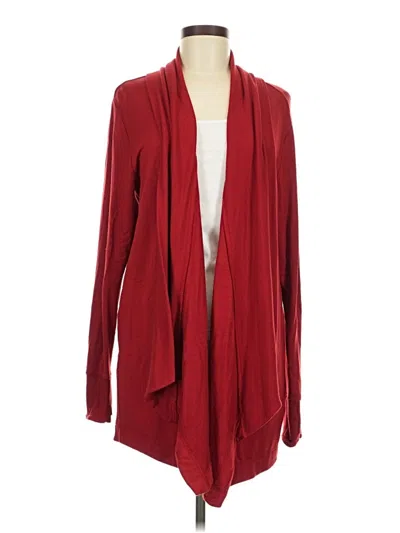 Pre-owned Athleta Cardigan Sweater In Red