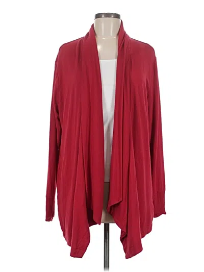 Pre-owned Athleta Cardigan Sweater In Red