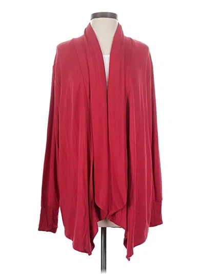 Pre-owned Athleta Cardigan Sweater In Red