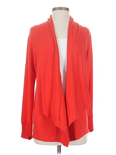 Pre-owned Athleta Cardigan Sweater In Red
