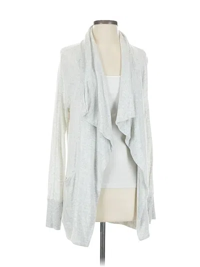 Pre-owned Athleta Cardigan Sweater In Silver