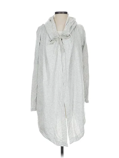 Pre-owned Athleta Cardigan Sweater In Silver
