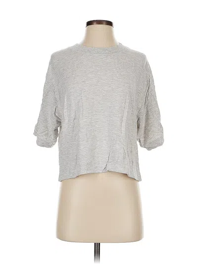 Pre-owned Athleta Cardigan Sweater In Silver