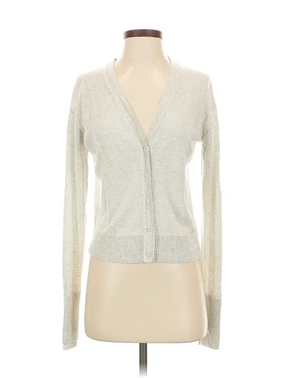 Pre-owned Athleta Cardigan Sweater In Silver