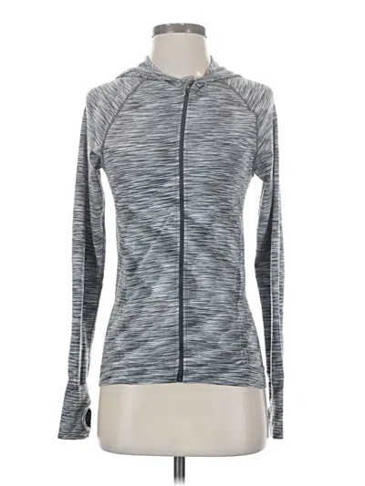 Pre-owned Athleta Cardigan Sweater In Silver