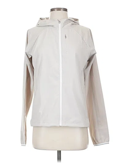 Pre-owned Athleta Cardigan Sweater In Silver