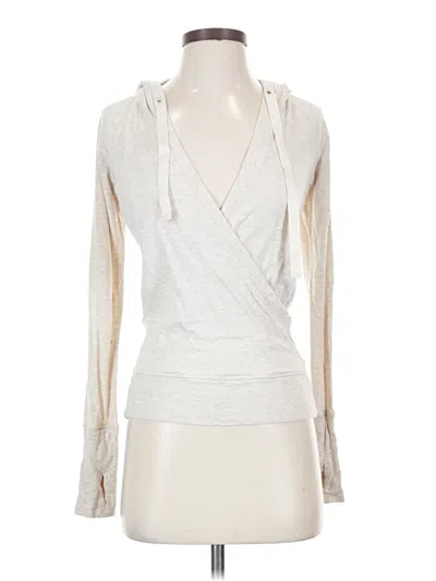 Pre-owned Athleta Cardigan Sweater In Silver