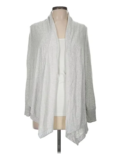Pre-owned Athleta Cardigan Sweater In Silver