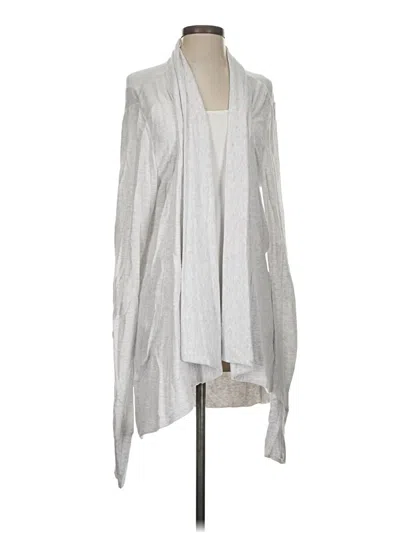 Pre-owned Athleta Cardigan Sweater In Silver
