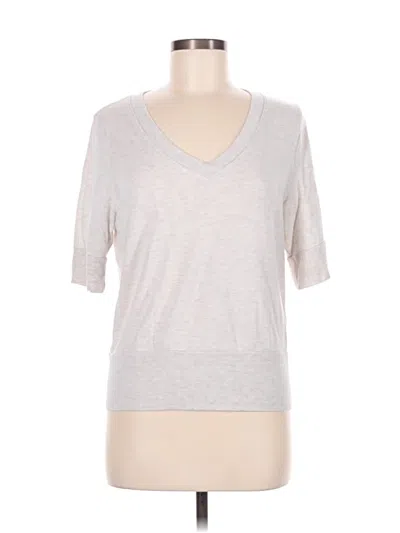 Pre-owned Athleta Cardigan Sweater In Silver