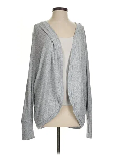 Pre-owned Athleta Cardigan Sweater In Silver