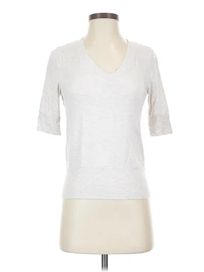 Pre-owned Athleta Cardigan Sweater In Silver