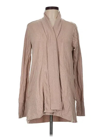 Pre-owned Athleta Cardigan Sweater In Tan