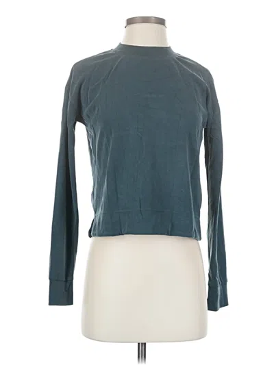 Pre-owned Athleta Cardigan Sweater In Teal