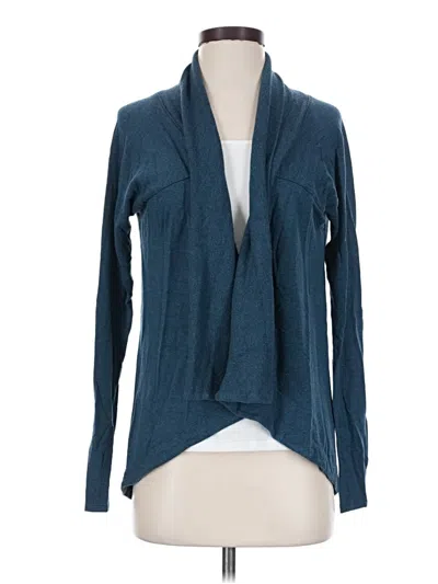 Pre-owned Athleta Cardigan Sweater In Teal