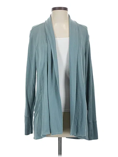 Pre-owned Athleta Cardigan Sweater In Teal