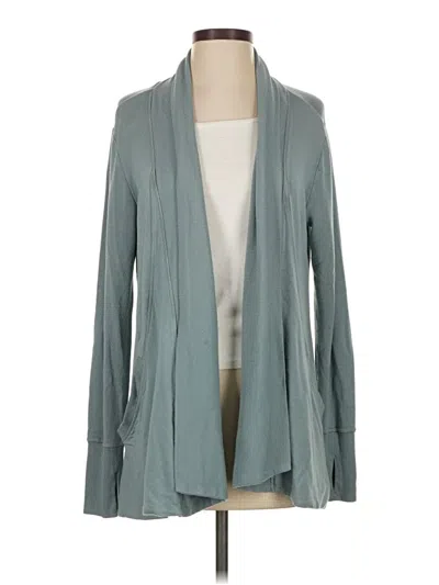 Pre-owned Athleta Cardigan Sweater In Teal