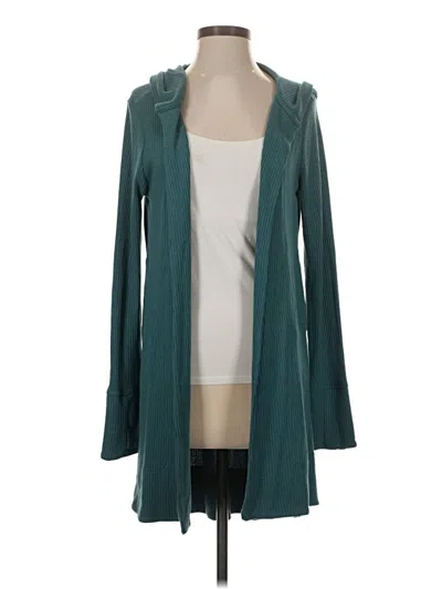 Pre-owned Athleta Cardigan Sweater In Teal
