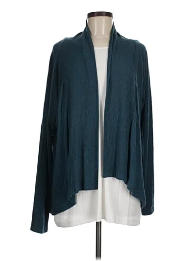 Pre-owned Athleta Cardigan Sweater In Teal
