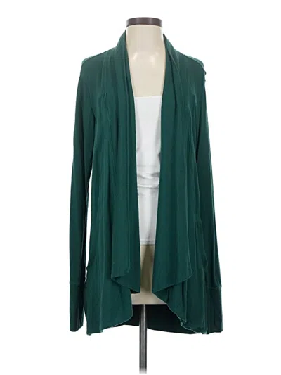 Pre-owned Athleta Cardigan Sweater In Teal