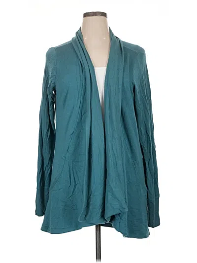 Pre-owned Athleta Cardigan Sweater In Teal