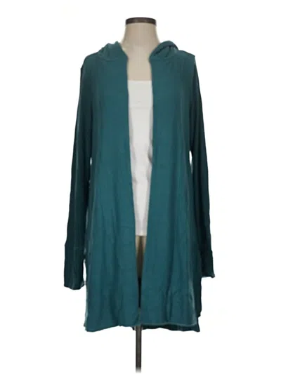 Pre-owned Athleta Cardigan Sweater In Teal