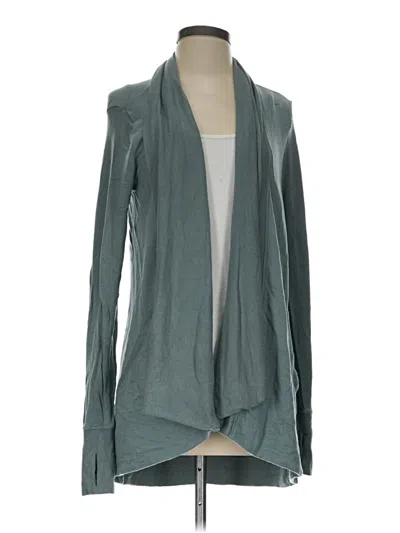 Pre-owned Athleta Cardigan Sweater In Teal