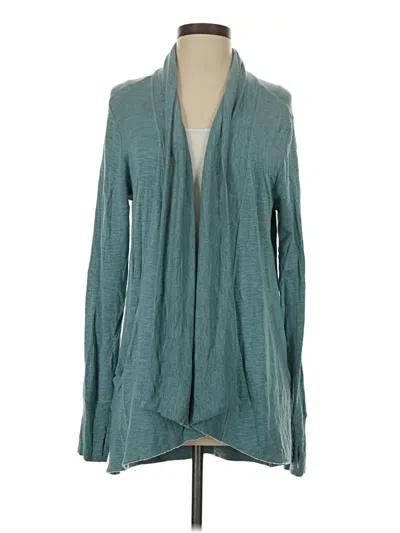 Pre-owned Athleta Cardigan Sweater In Teal