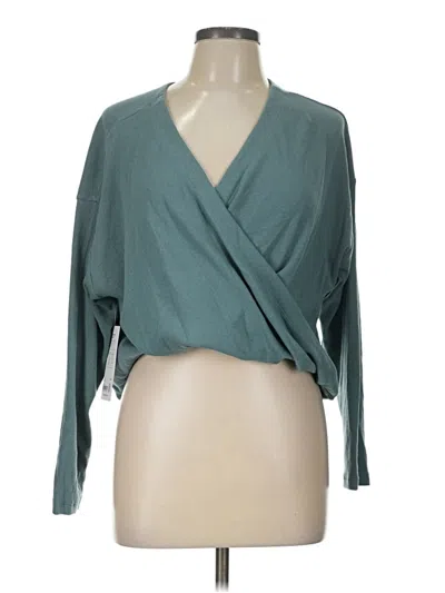 Pre-owned Athleta Cardigan Sweater In Teal