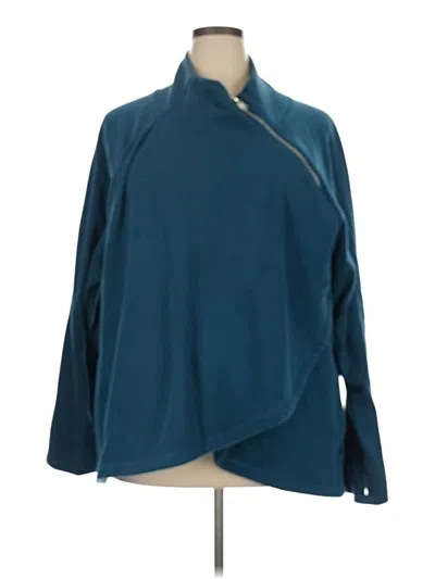 Pre-owned Athleta Cardigan Sweater In Teal
