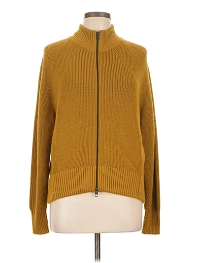 Pre-owned Athleta Cardigan Sweater In Yellow