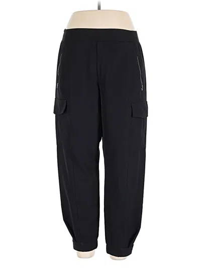 Pre-owned Athleta Cargo Pants In Black