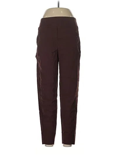 Pre-owned Athleta Cargo Pants In Burgundy