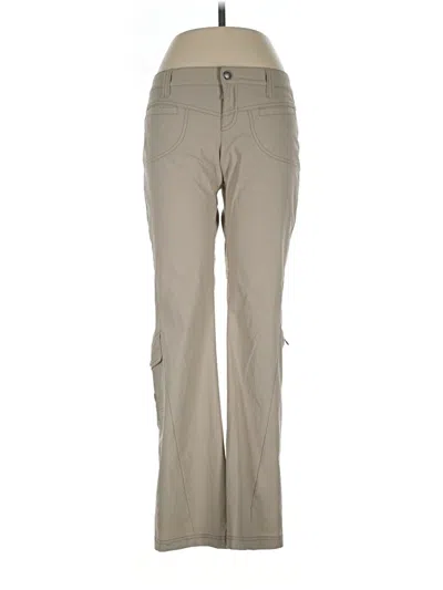 Pre-owned Athleta Cargo Pants In Tan