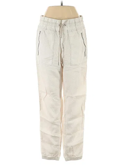Pre-owned Athleta Cargo Pants In White